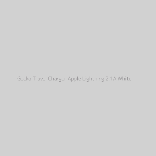 Gecko Travel Charger Apple Lightning 2.1A Black